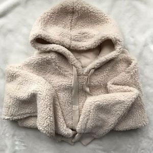 AE TEDDY BEAR CREAM HOODIE SZ XS